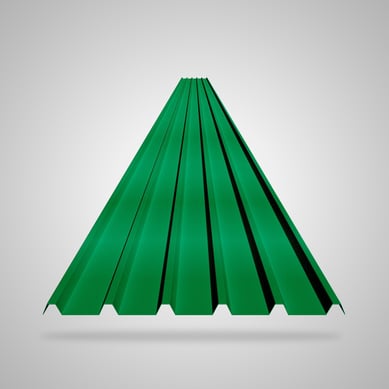 Teja 2mm 5.9X0.94 Verde UPVC