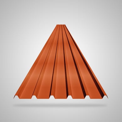 Teja 2mm 5.9X0.94 Roja UPVC