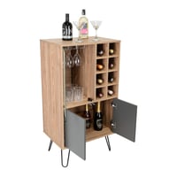 Mueble para Bar Vassel 109x60x40cm Miel/Plomo