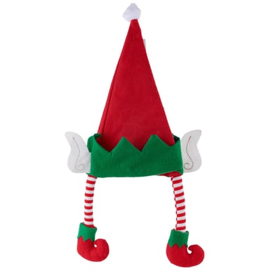 Gorro Elfo 25x44cm con Patas Poli�ster Navidad