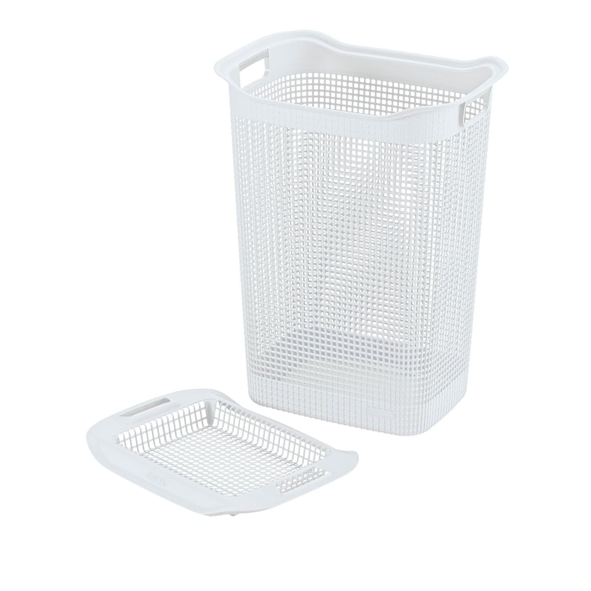 Canasta Plástica para Ropa Linum 50 Litros Blanca Rimax - Homecenter.com.co