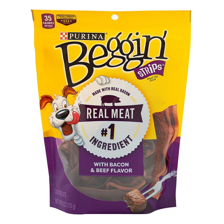 Snack Para Perros Beggin Strips Bacon Beef X170gr Beggin GENERICO
