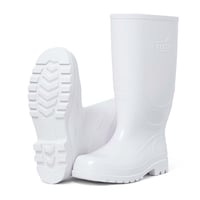 Botas de PVC Blanco Caña media Alta Cerro Talla 43