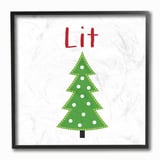 Cuadro en Lienzo Enmarcado Lit Christmas Tree 30x30
