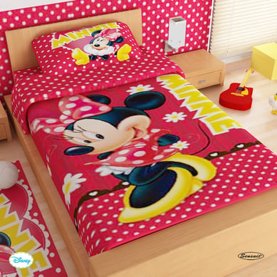 Juego de S�banas Sencillo Microfibra 100x190 cm Minnie Mouse