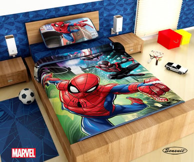Juego de S�banas Sencillo Microfibra 100x190 cm Spider Man