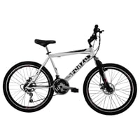 Bicicleta De Montaña Sforzo Shimano R26 21V Suspensión Delantera Disco Mecánico Tipo Moto Blanco