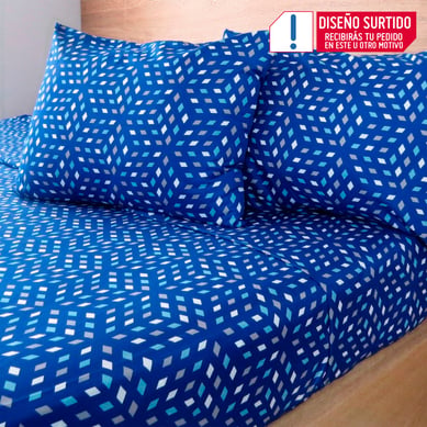 Juego De S�banas Extradoble Microf Casa Bonita 435490