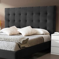 Cabecero Lujo Luxury para Cama Doble Gris Plomo