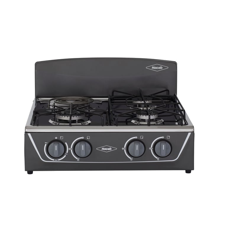 Estufa de Sobremesa Mixta 3X1 Gas Propano Plata HACEB | falabella.com