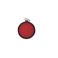 Tazón En Silicona Para Mascotas Grande Color Rojo Solepet 17.5 cm