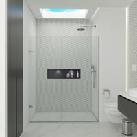 División De Baño 130.1-140 cm x 180 cm Amiga Batiente 6 mm