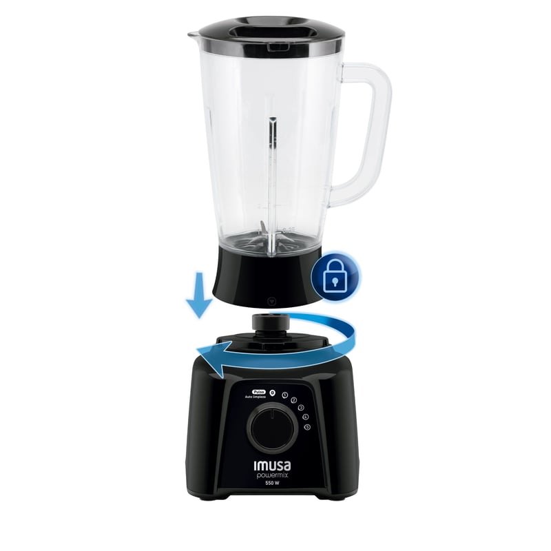 Licuadora Powermix Plus 550 Watts 5 Velocidades Negro IMUSA falabella