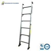Escalera Certificada Tipo Sencilla Aluminio De 6 Pasos / 1,80 M 136 Kg T1A