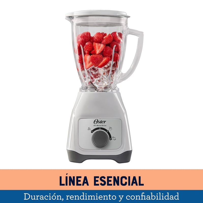 Licuadora 1.25 Lts 500 Watts Vaso vidrio BLSTKAGWRD Blanco OSTER falabella