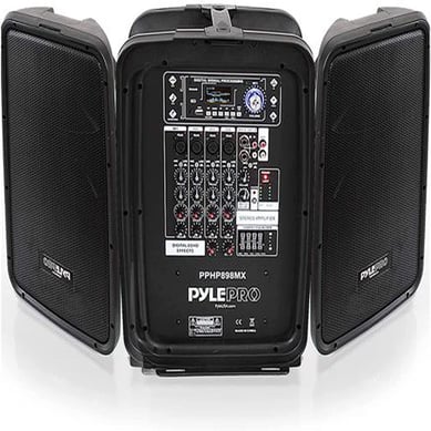 Kit Amplificador + Parlantes 600W Negro