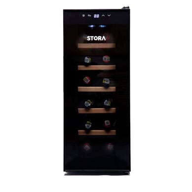 Nevera de Vinos 12 Botellas STWC12CBK Negro