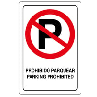 Señal Prohibido Parquear 32.5X22.5Cm Vinilo Adh