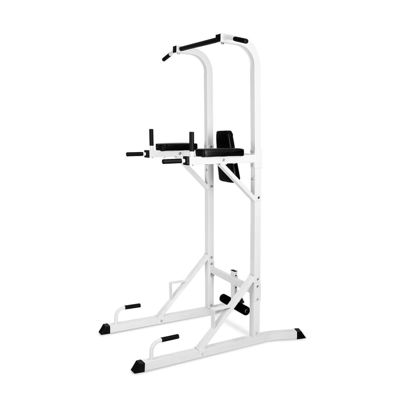 Estructura Estacion Para Abdomen Fondos Y Dominadas Capacidad 120 Kg Color Blanco