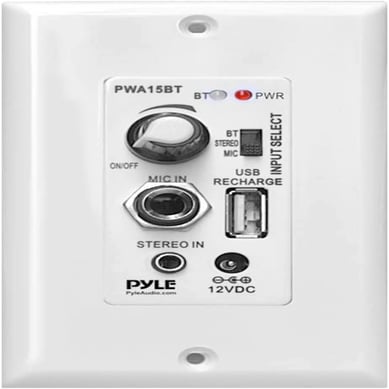 Receptor Control de Audio de Pared con Bluetooth 
