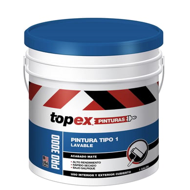 Pintura para Interior y Exterior Lavable Blanco 1 Gal�n