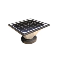 Gss Global Solar Solutions Luz Jardinera Solar Negra Altura Hasta 80cm
