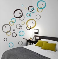 Vinilovers Vinilo Colorful Rings T2 150x160cm