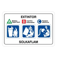 Señal Protección Solkaflam 32.5x22.5cm