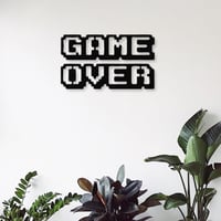 Aplique Decorativo Game Over Calado 65x40