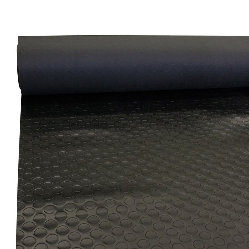 Rollo Piso Pvc Moneda 2x25 M Negro Por M2 - Homecenter.com.co