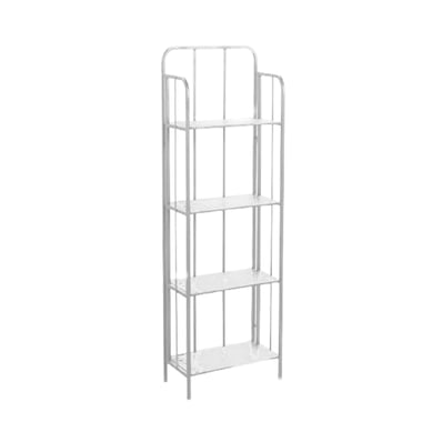 Estante Hierro Delgado Ger 150x25x50 Blanco