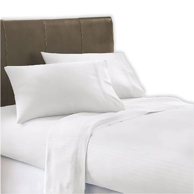 Juego de S�banas Microtex Myhs Blanco Semidoble