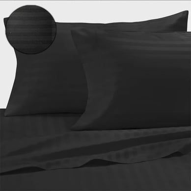 Juego de S�banas Microtex Myhs Negro Sencilla