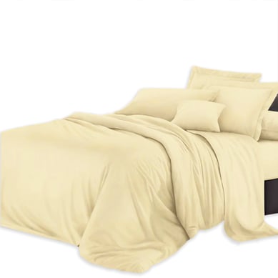Juego de S�banas Microtex Unicolor Beige King