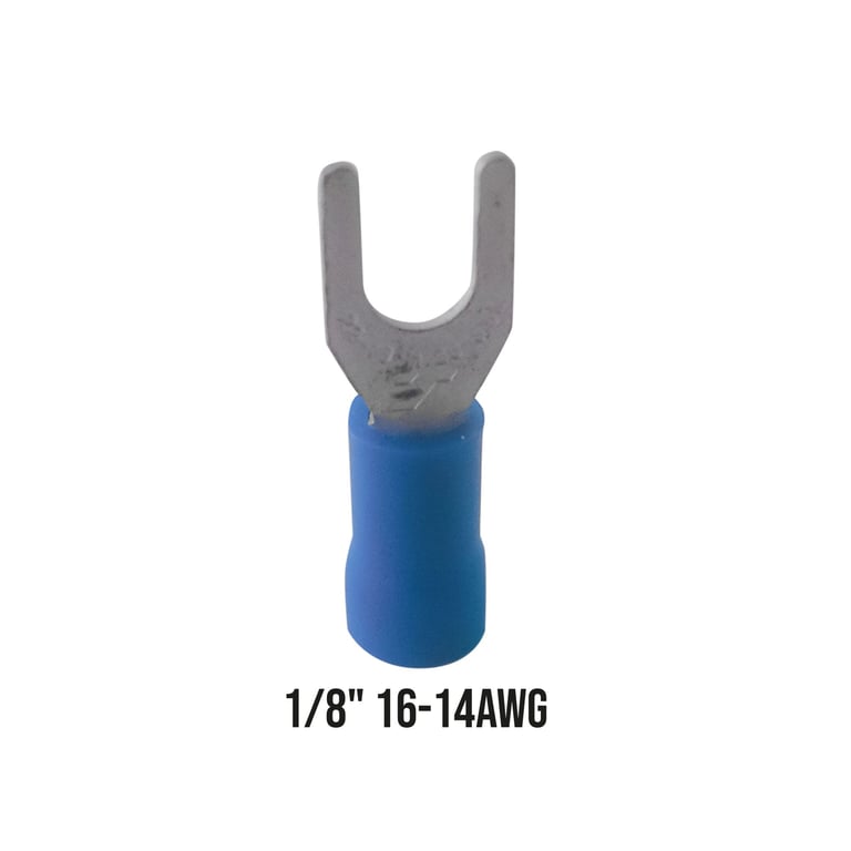 Propack Terminal Aislada Horqueta Azul (1/8 - S2-3.5MV) x 50 und HALUX ...