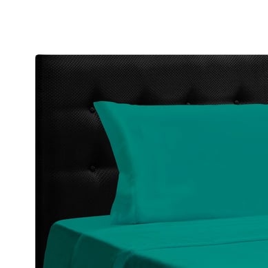 Juego de S�banas Embozada Sencillo 100x190 Turquesa