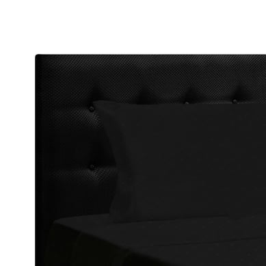 Juego de S�banas Embozada Sencillo 100x190 Negro
