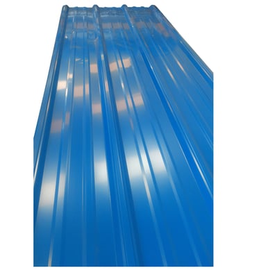 Teja Metalica Aluzinc Pintada 8 Cal 28 Azul RAL 5005 3.05Mts x 30UND
