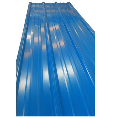 Teja Metalica Aluzinc Pintada 8 Cal 28 Azul RAL 5005 5Mts x 30UND