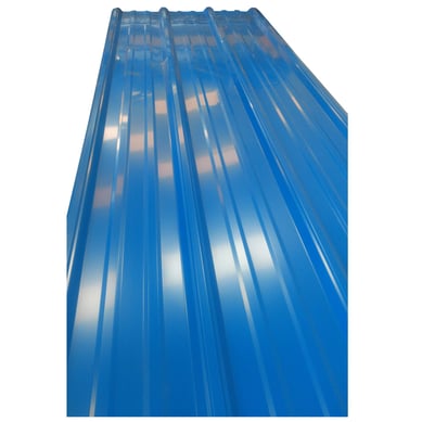 Teja Metalica Aluzinc Pintada 4 Cal 28 Azul RAL 5005 5Mts x 30UND
