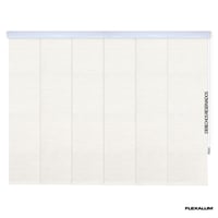 Panel Oriental Blackout Ilussion Blanco A La Medida Ancho Entre 430.5-450  Cm Alto Entre  260.5-280 Cm