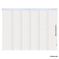 Panel Oriental Solar Damasco Blanco A La Medida Ancho Entre 220.5-240  Cm Alto Entre  380.5-400 Cm