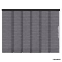 Panel Oriental Solar Damasco Negro A La Medida Ancho Entre 450.5-470  Cm Alto Entre  320.5-340 Cm