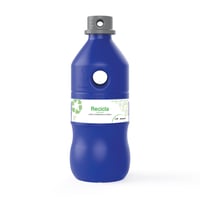 Ecobotella Plástica 153L Azul-Gris