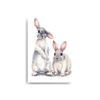 Cuadro Decorativo Infantil de Conejos S 24x34