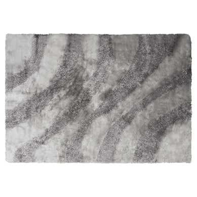 Tapete Shaggy Ondas Gris 160x230cm