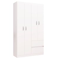 Closet Lisboa 4 Puertas 40X99X183 Blanco