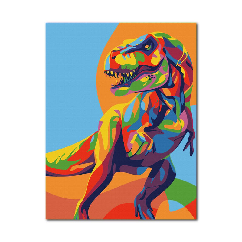 GRENHUE Cuadros Por Numeros Dinosaurio DIY Completo Kit De
