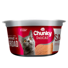 CHUNKY - Alimento Humedo Para Gato Deli Cat Pote Salmón Chunky 156 gr