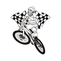 Vinilo Decorativo de Ciclismo BMX L 96x116cm